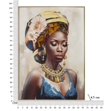 OBRAZ NA PŁÓTNIE W RAMIE AYDA -A- 72X4,5X102 cm